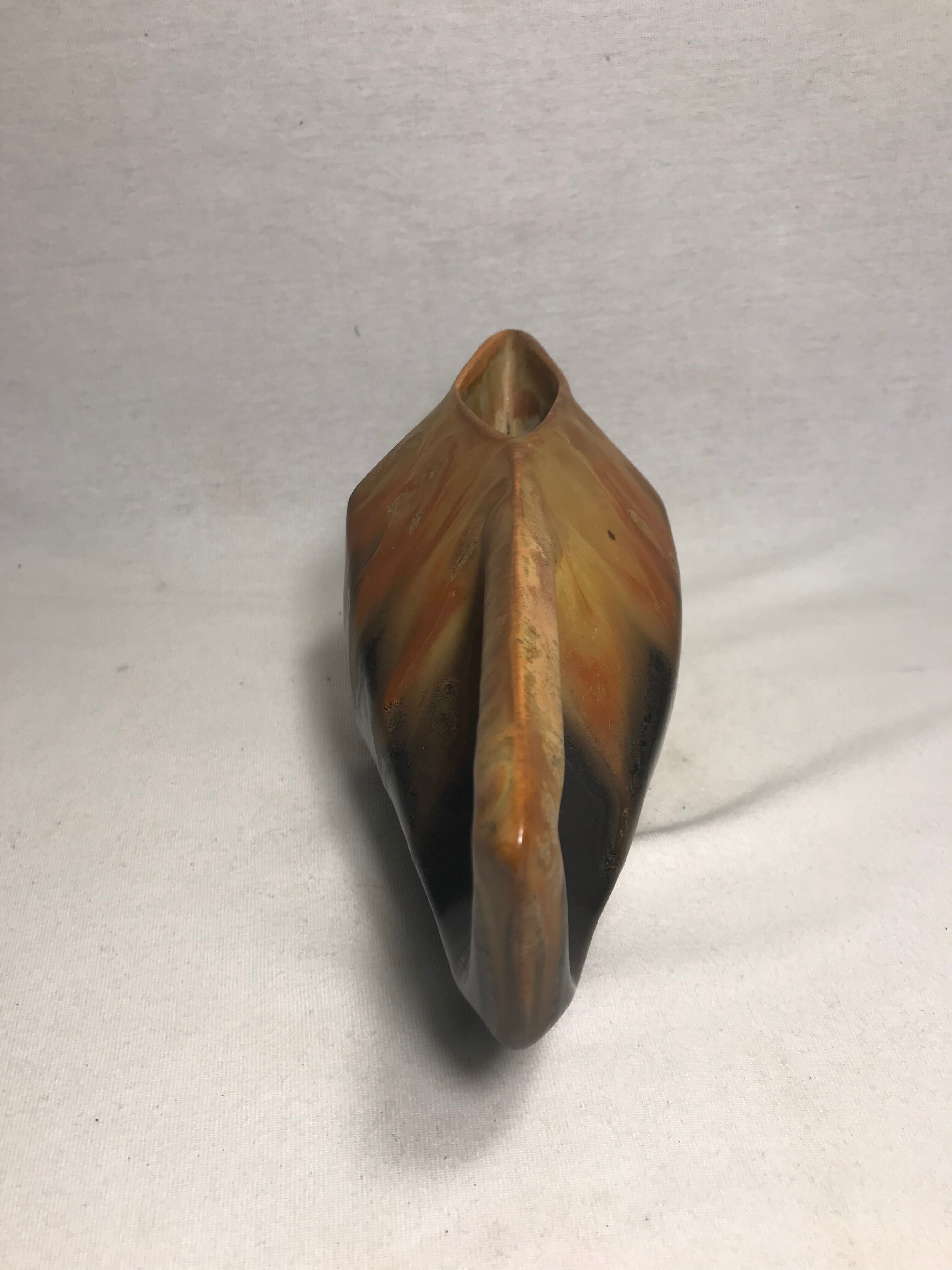 Former pitcher GANNAT enamelled ceramic form geometric Vintage