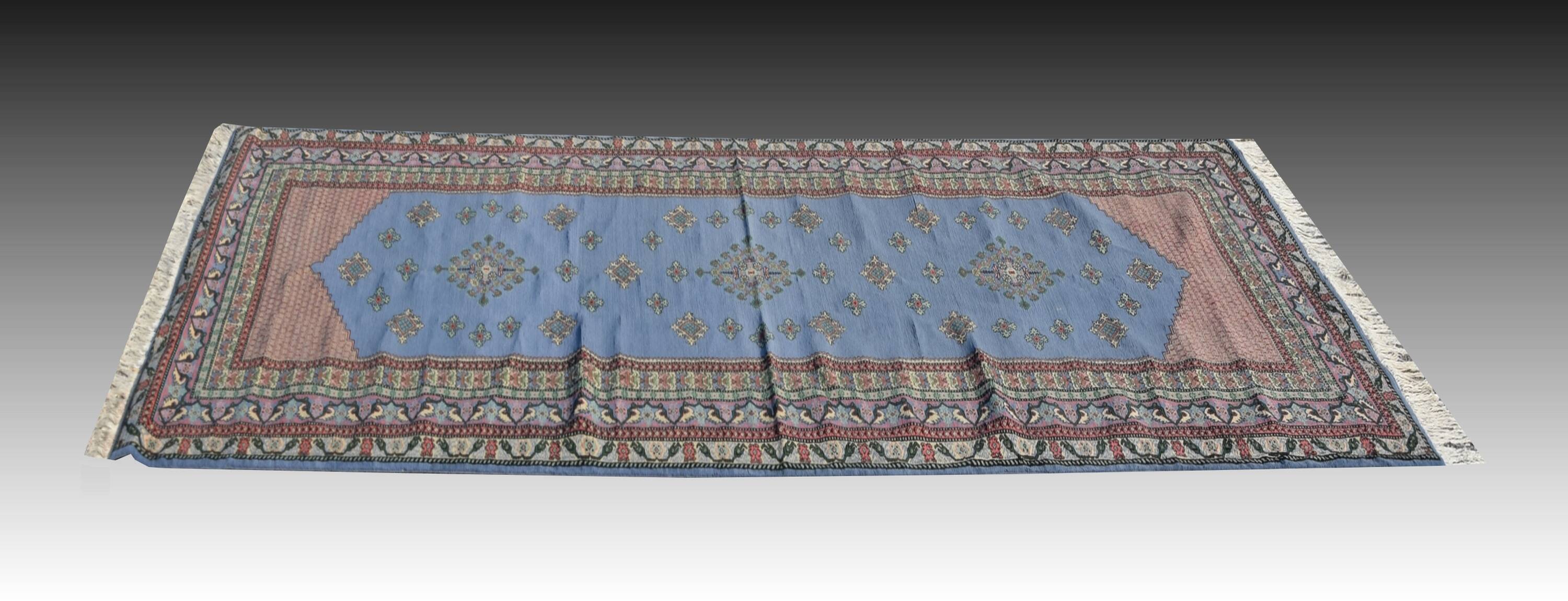 Large Handmade KAIROUAN Rug: 4.63 X 1.58 Meters