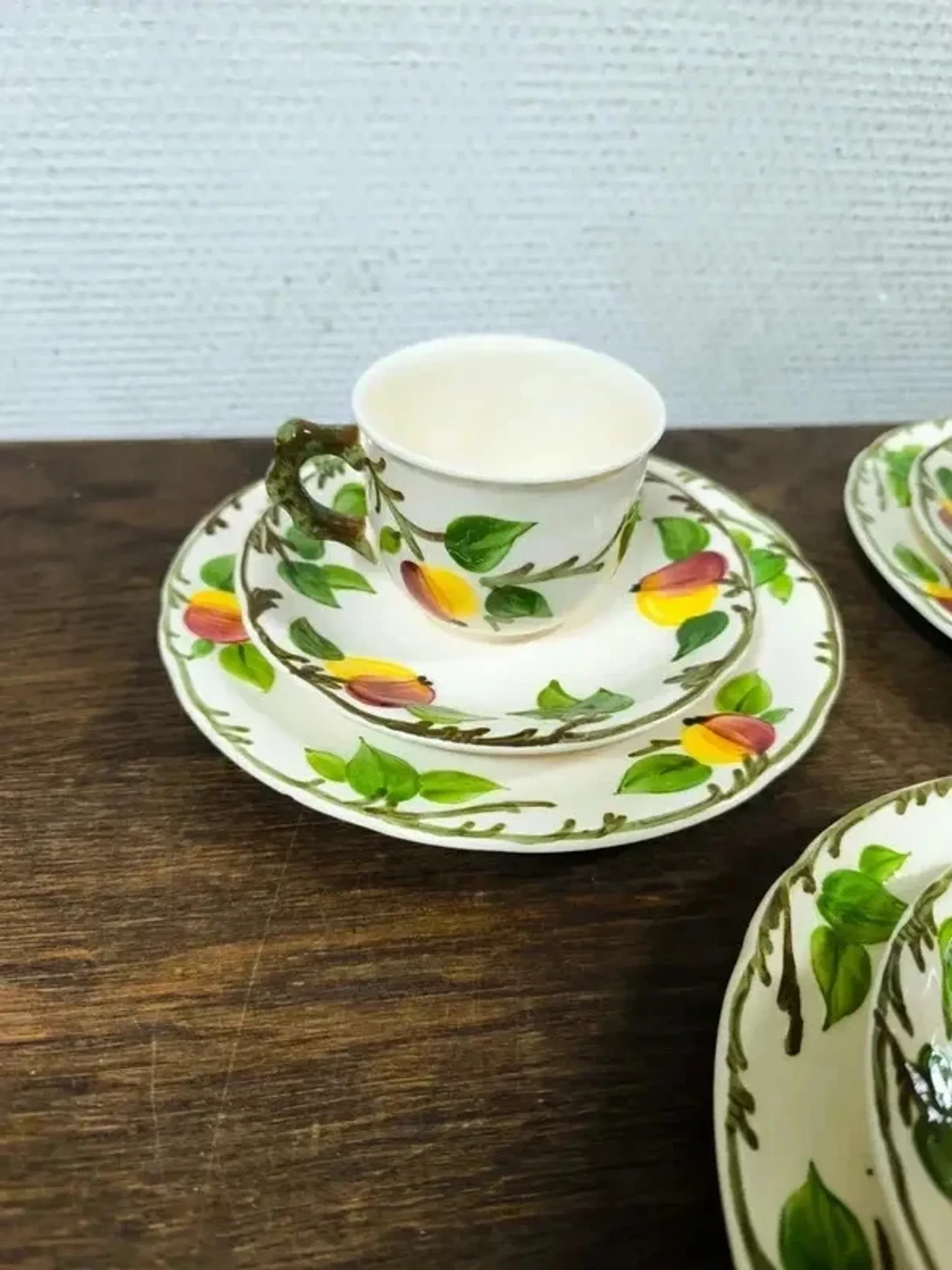 3 vintage breakfast cups Villeroy & Boch Ma Pomme