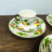 3 vintage breakfast cups Villeroy & Boch Ma Pomme