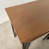 Modernist teak nesting tables from the 50s