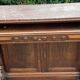 Henri II two-door sideboard in solid wood and marble
