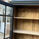 Armoire parisienne noire vitrée rénovée