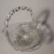 Transparent and translucent glass basket