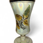 Bequet Quaregnon, pedestal vase with bird decoration circa 1950