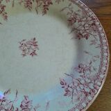 Opaque porcelain plate from Gien - Mariette series