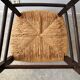 Vintage solid wood chair with a straw seat – Chic country style