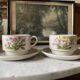 Vintage stoneware cups