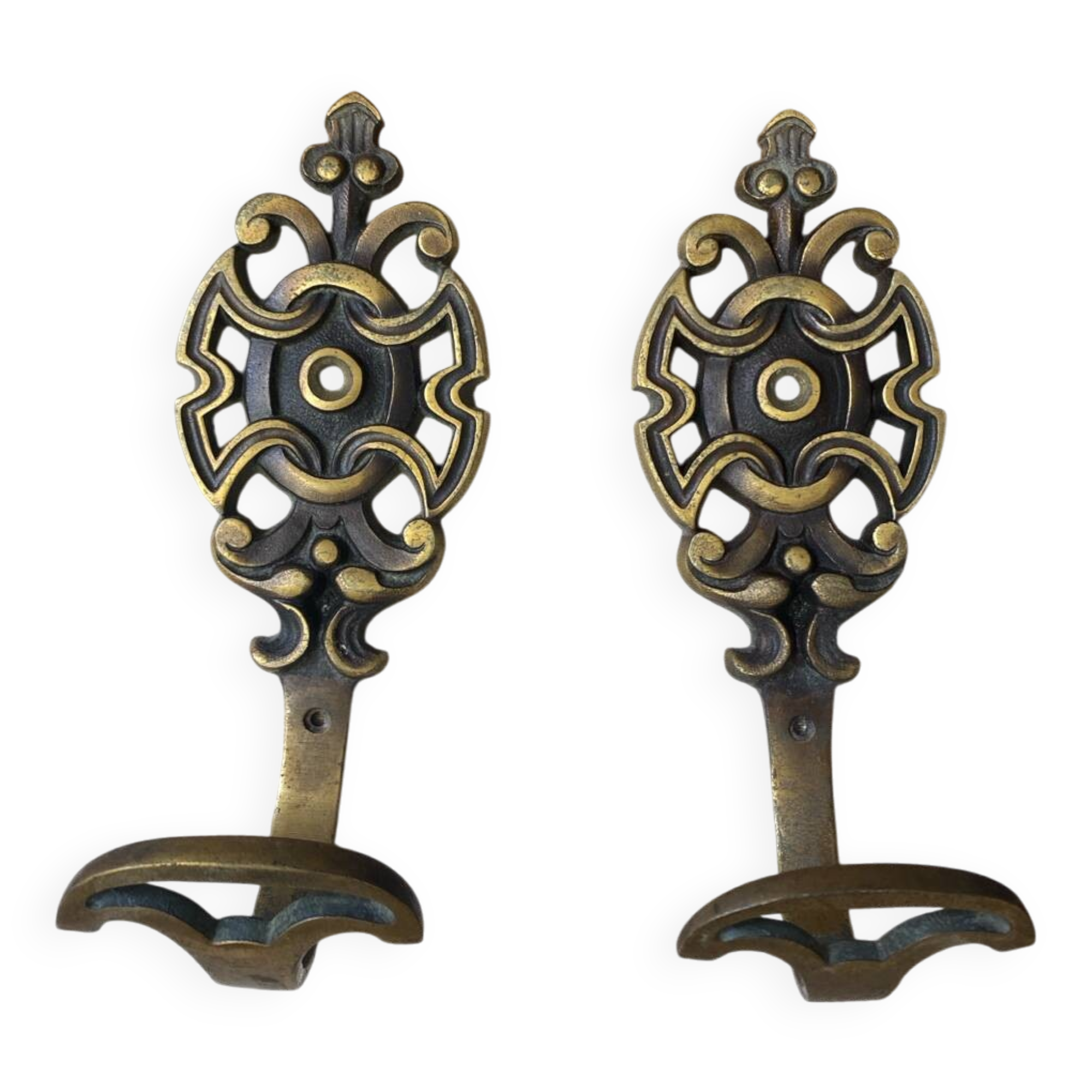 Patères en laiton massif