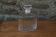 Carafe / Décanteur en verre strié – Forme ovale vintage – Bouchon facetté
