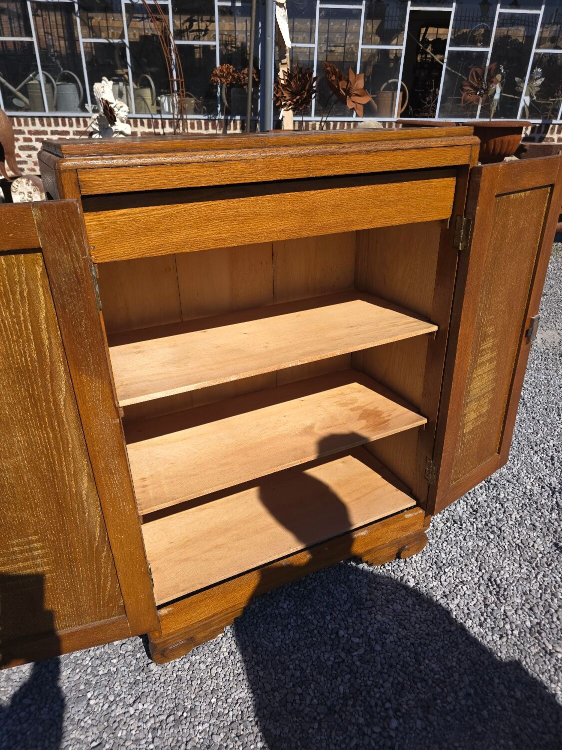 Art Deco style oak sideboard