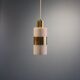 Suspension vintage en opaline et laiton