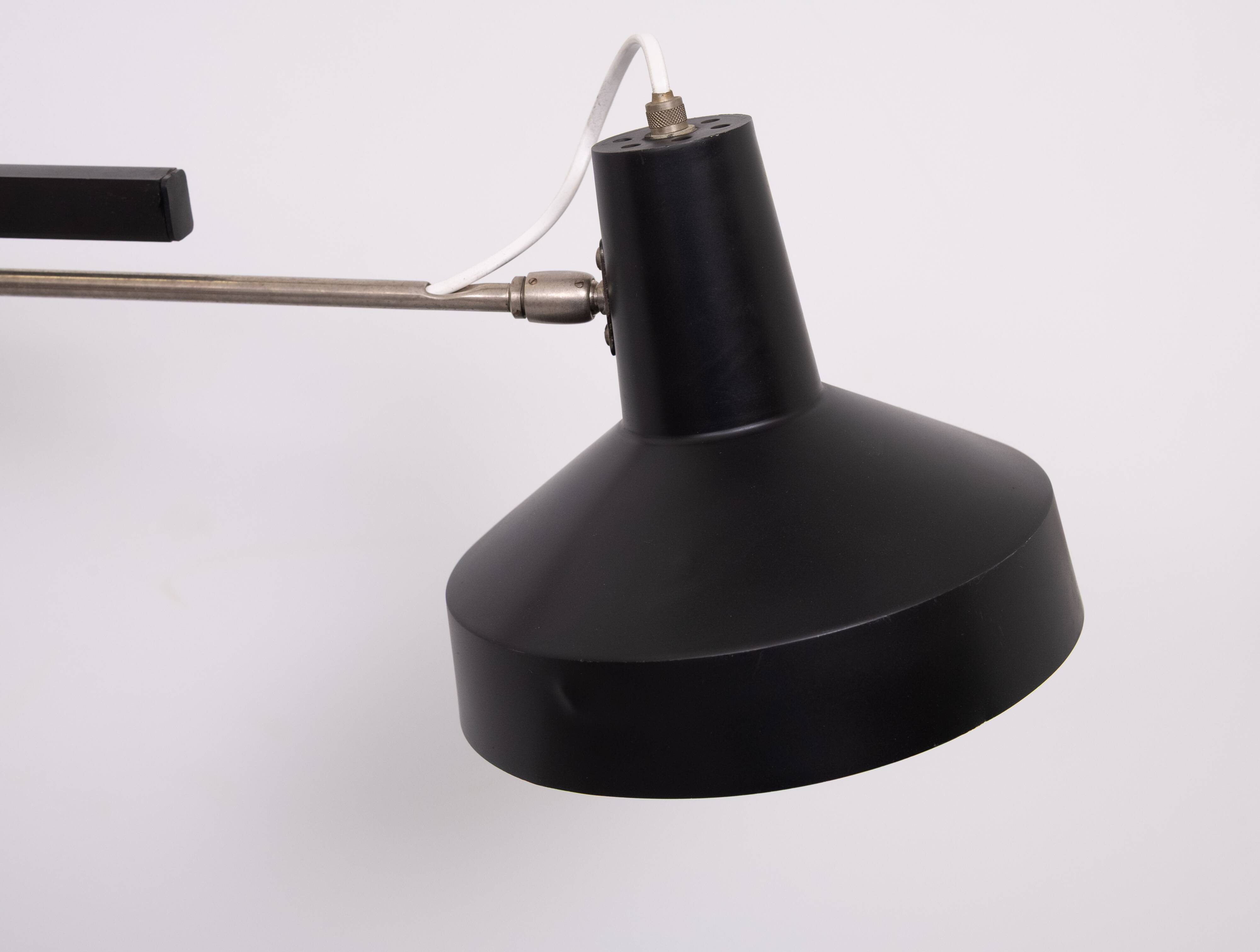 Niek Hiemstra Evolux Telescope wall lamp 1960s Holland