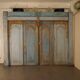 Antique Balinese Carved Doors in Azur Blue, Indonesia