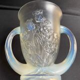 Large vase with 2 Art Deco handles signed Verlys