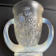 Large vase with 2 Art Deco handles signed Verlys