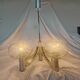 5-branched chandelier by Sciolari, Italy, space age, 1970
