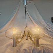 5-branched chandelier by Sciolari, Italy, space age, 1970