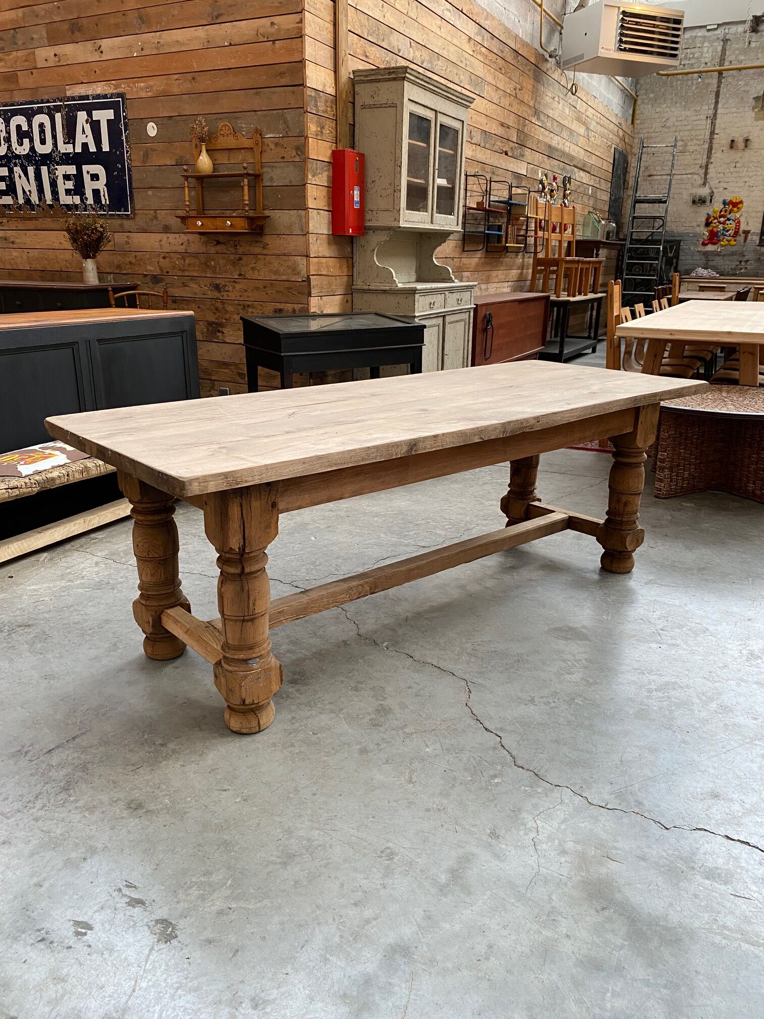 Oak farmhouse table