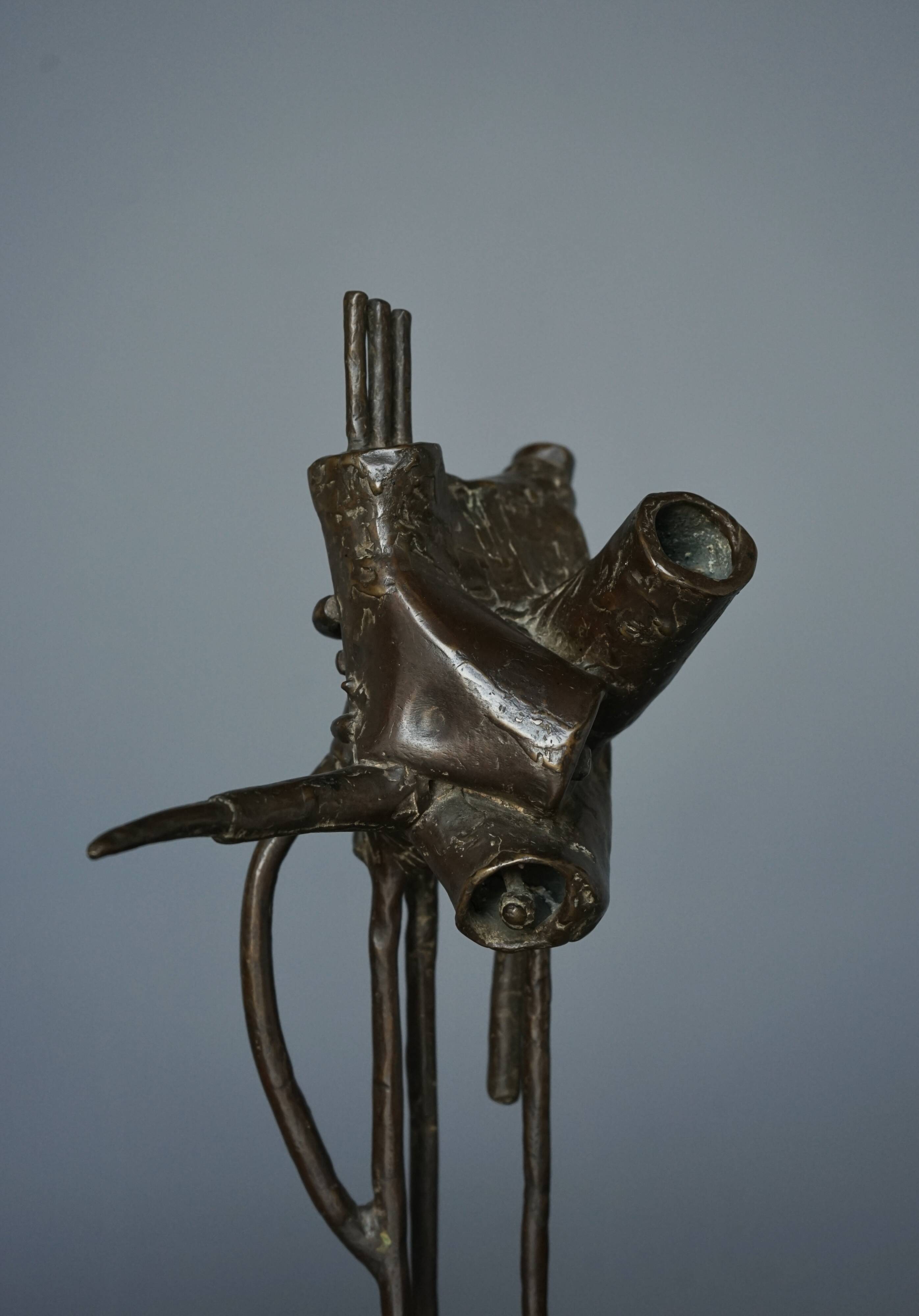 Abstract Bronze Sculpture by Jetty Homan, Netherlands, 1972