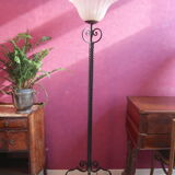 Wrought iron floor lamp