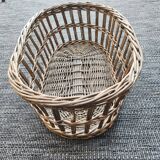 Antique oval wicker basket