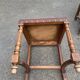 4 Henri II chairs in solid wood and leather from the 19th century.