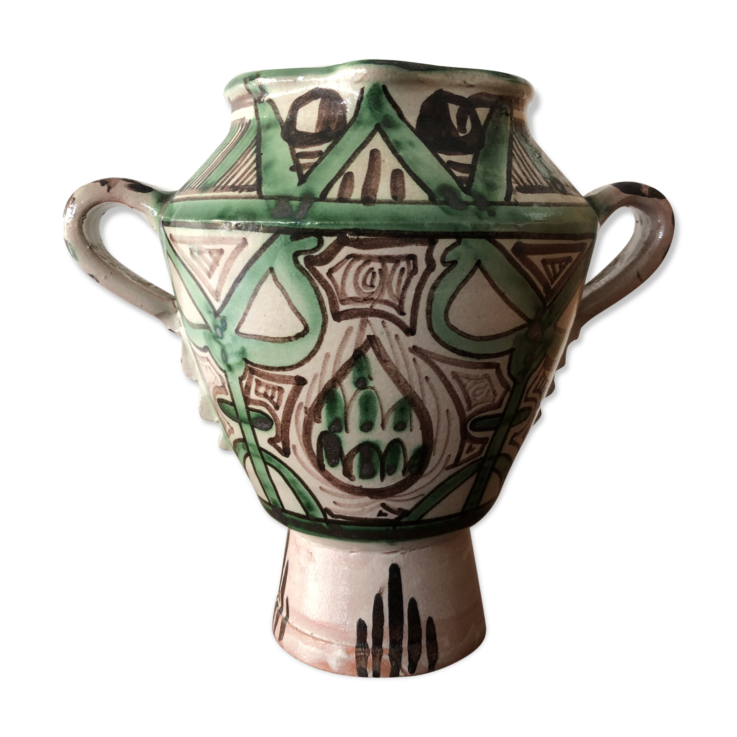 Vintage ceramics vase signed