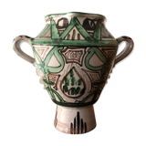 Vintage ceramics vase signed