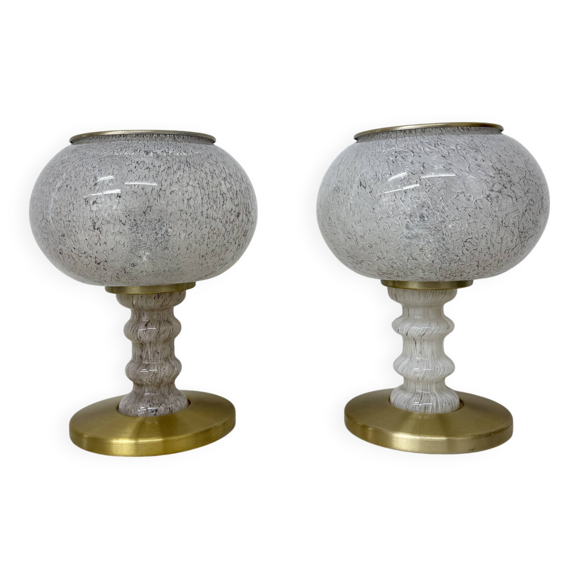 Lot de 2 lampes de table Doria leuchten, années 1970, Allemagne