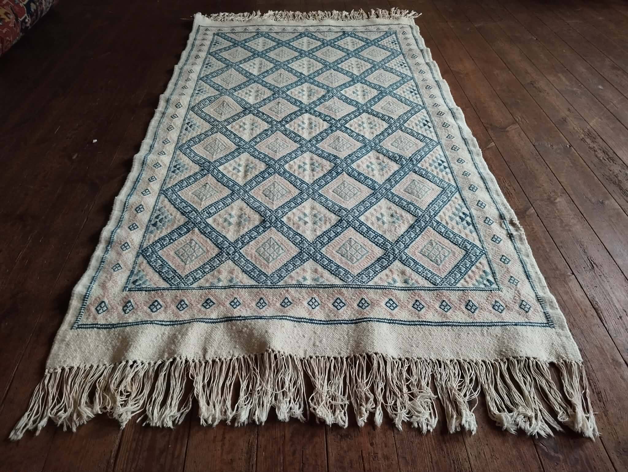 Handmade Berber Kilim Kairouan 203x102cm