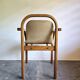 Bentwood armchair from the 1980s, upholstered, Scandinavian style, for dining room or office.