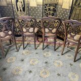 Suite of 4 Louis Philippe chairs in canning