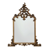 Large Rococo‑Style Giltwood Mirror, Belgium, 20th Century