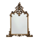 Grand miroir en bois doré de style rococo, Belgique, 20e siècle
