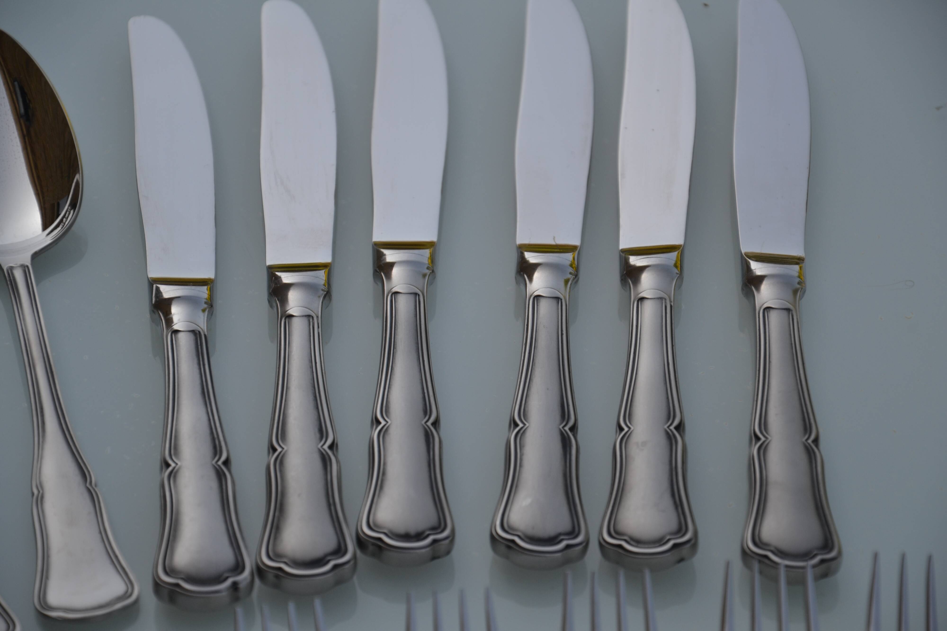 Set of knives, forks and soup spoons from Chabanne Cutlery