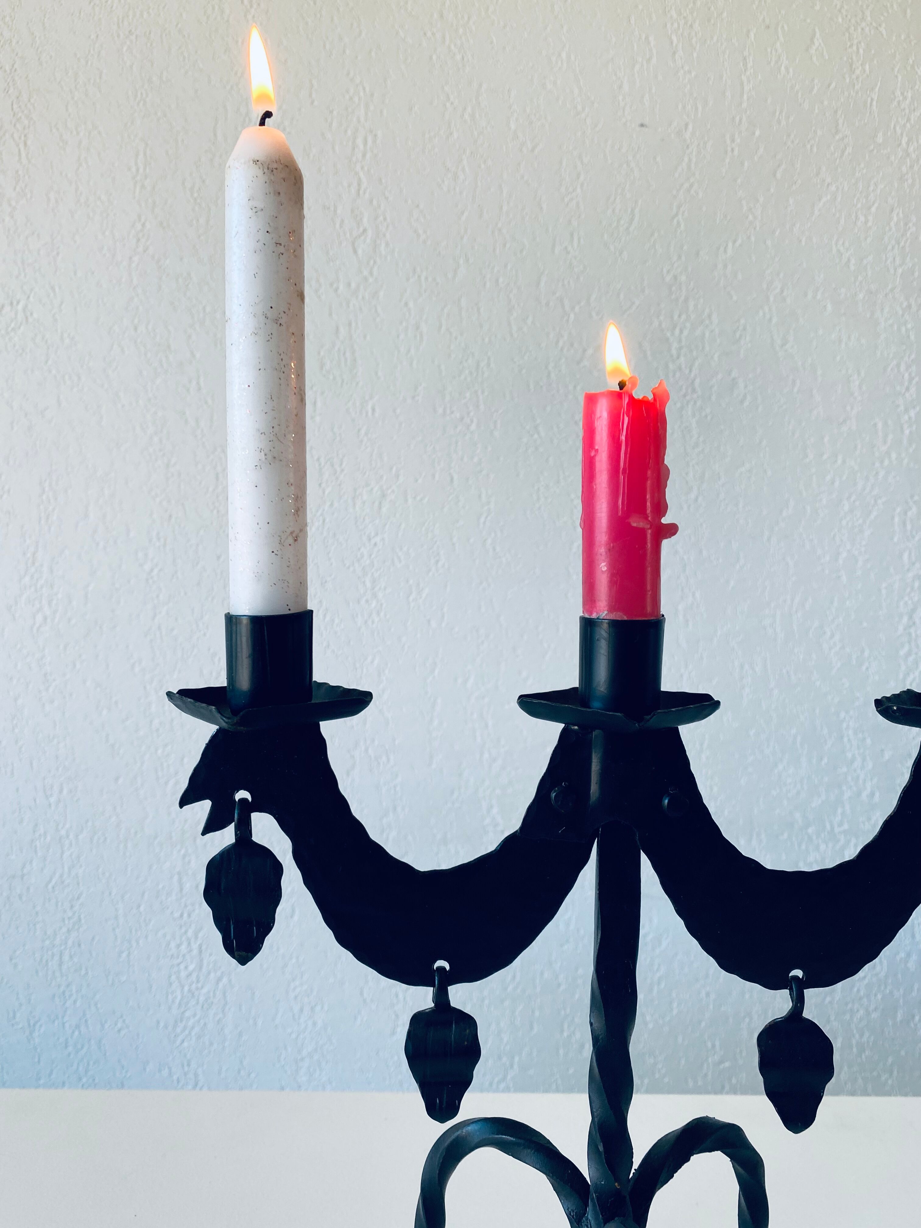 Swedish iron candle holder