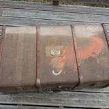 Old travel trunk