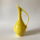 Vintage yellow ceramic decanter