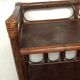 Buffet wood and rattan canning