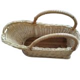 Wine bottle holder display wicker rattan woven cane