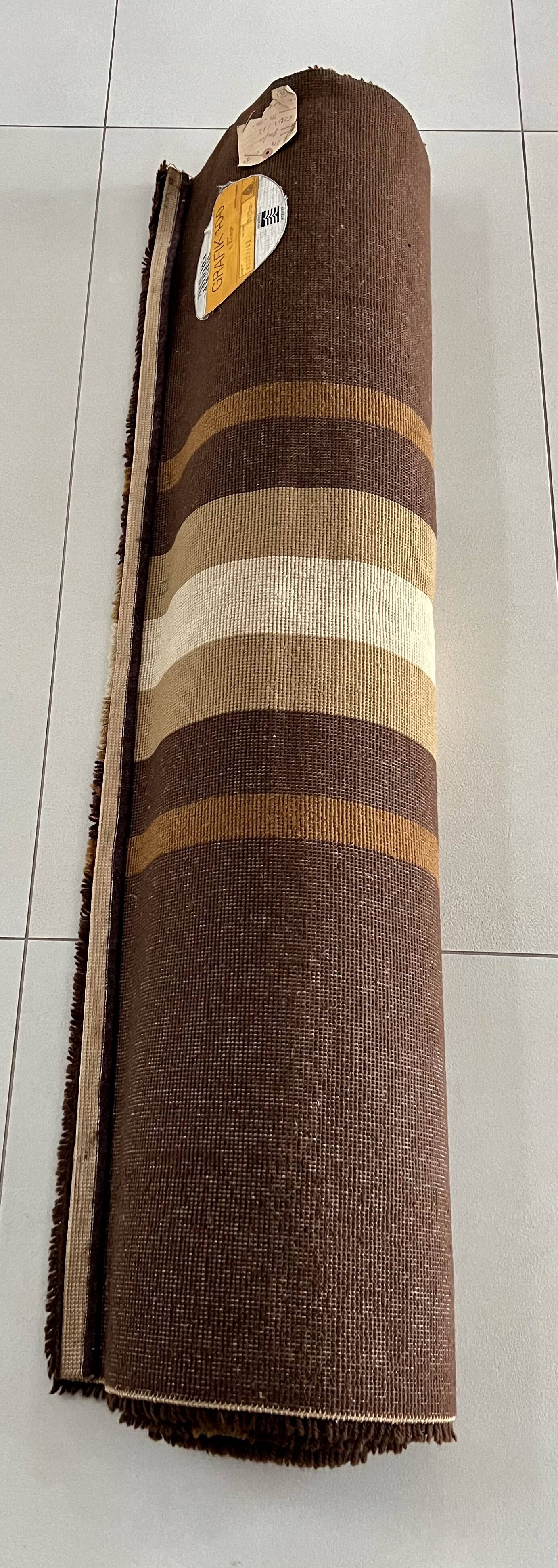 Wool rug series Grafik 100 by S. Doege, Germany 70s