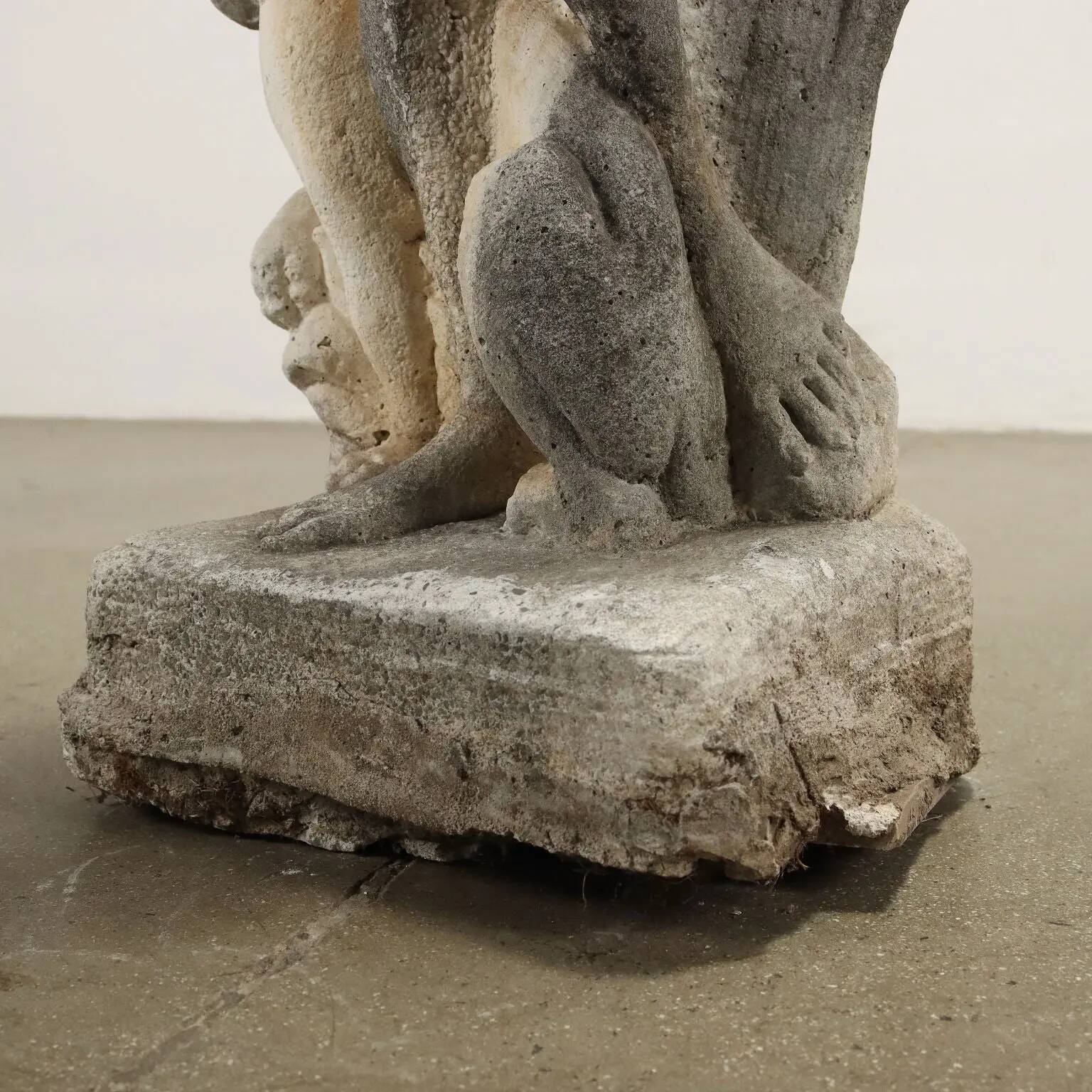 Ancient garden sculpture in terracotta Apollo Italy 20th Century