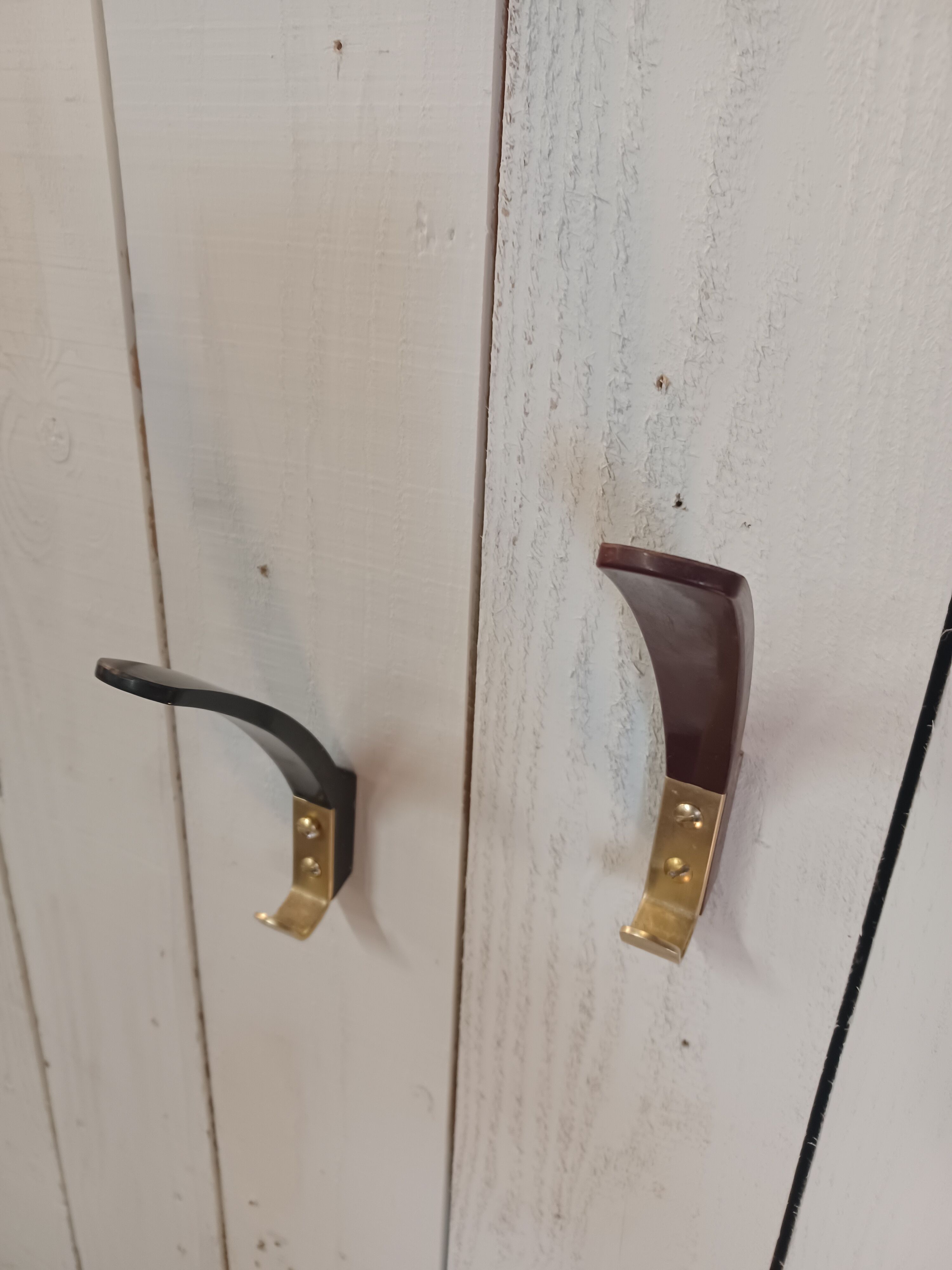 10 hooks, KM Austria, bakelite and brass