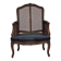 1930s, Danish armchair, furniture leather, ash wood, furniture mesh.
