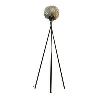 Lampadaire tripode métal année 80