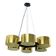 Contemporary Italian Oval Metal Gold Candlestick