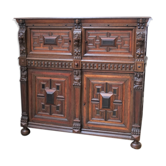Antique flemish cabinet