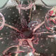 Vintage pink empty pocket ashtray in Murano by Barovier and Toso