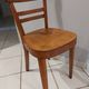 Suite of 6 chairs of bistrot Fischel 1930